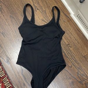 Hm ribbed black one piece swimsuit